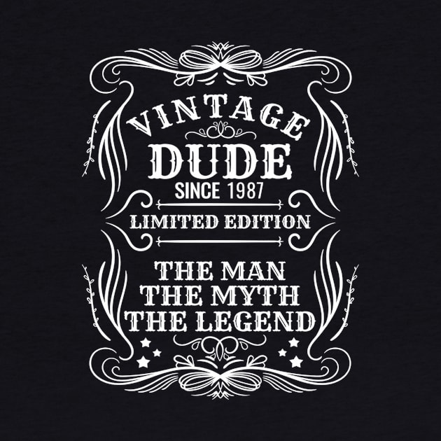 Vintage Dude 1987 Gift by pa2rok